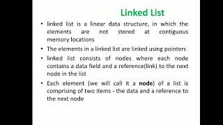 Linked list in data structure