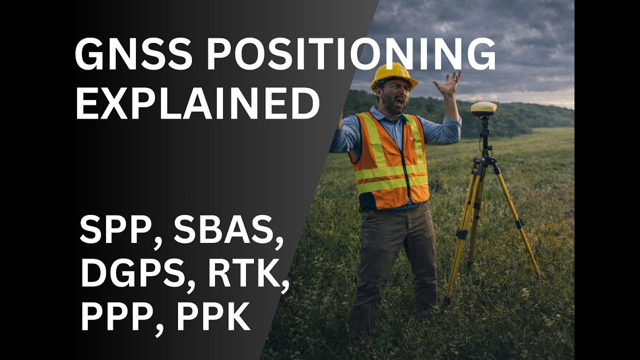 GNSS Positioning Explained - SPP, SBAS, DGPS, RTK, PPP, PPK