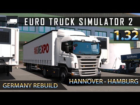ETS2 1.32 - RJL Scania R380 Realistic Sound - Germany Rebuild Hannover to Hamburg - Next Gen Graphic
