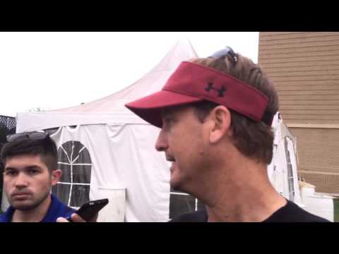 Steve Spurrier Jr  after Gamecocks practice