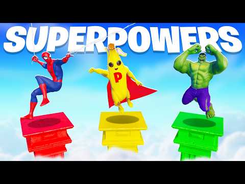 Fortnite Pillars but we have Superpowers!