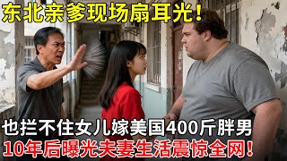 东北亲爹现场扇耳光！也拦不住女儿嫁美国400斤胖男，10年后曝光夫妻生活震惊全网！【跨国故事】#跨国恋