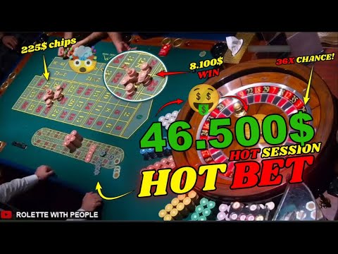 🔴Live Roulette 🚨Exclusive Friday Hot Bet 46;500$ Session💲$225 Chips in Las Vegas Casino✅ 2025-12-26