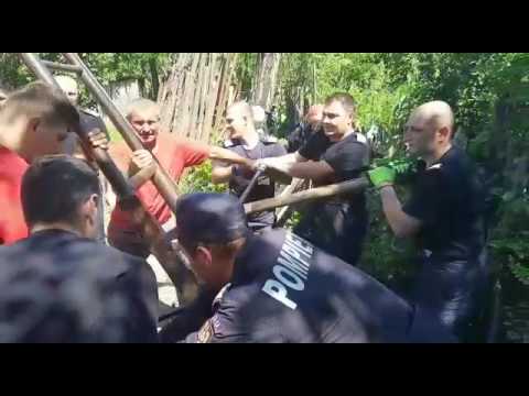 Operatiune de salvare a unui barbat la Ionesti Valcea