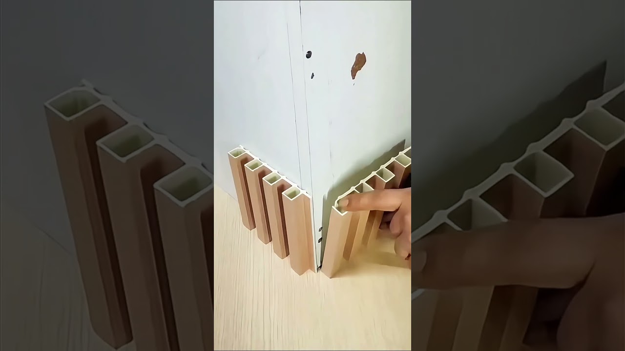 How to install Wpc fluted panel  in wall corners perfectly . #wall#install