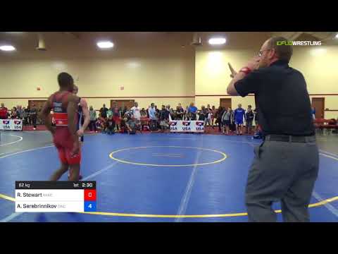 2018 Marine Corps US Open/Masters B Greco Roman 62 RR Rnd 2 - Roger Stewart (NYAC) Vs. Aleksandr S