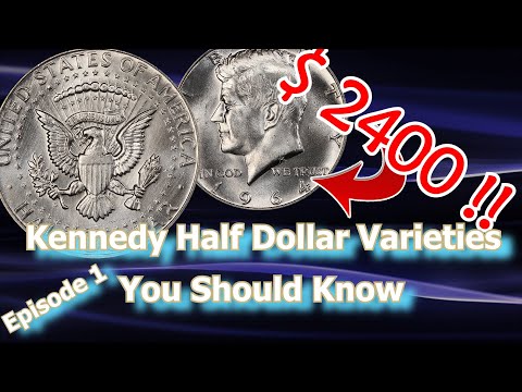 Kennedy Half Dollar Variety Coins You Should Know Ep.1 - 1964, 1966, 1977