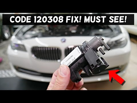 BMW F10 F11 Code 120308 charging pressure control, plausibility pressure too low 528i 535i 520i 530i