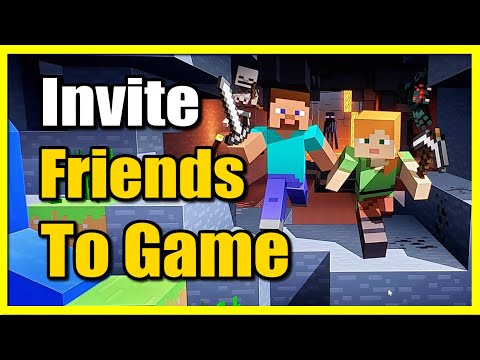 How to Invite Friends to Minecraft World & Turn On Multiplayer (Crossplay Tutorial)