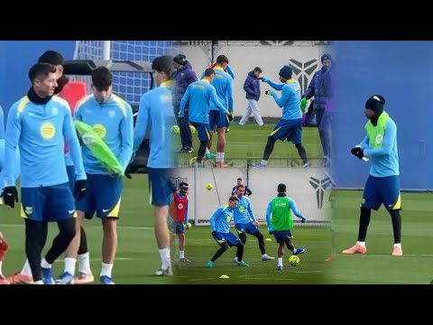 🔥 Barcelona STORM training today with new kit ✌️, Lamine Yamal returns, Araujo, Olmo ...