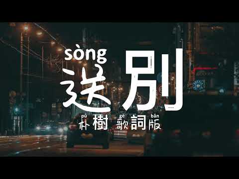 送別 朴樹 動態歌詞版『天之涯，地之角，知交半零落，人生難得是歡聚』Memory Lyrics video music Chinese song