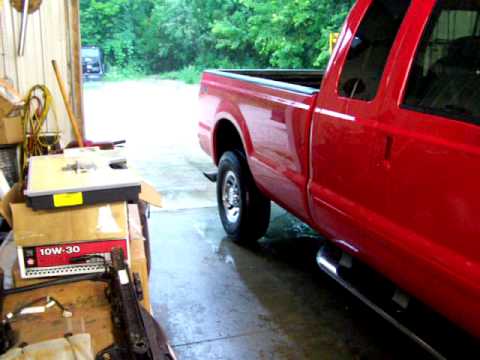 2003 f-250 7.3 powerstroke stock exhaust no programmer before MBRP and EDGE install