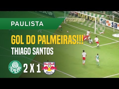 GOL (THIAGO SANTOS) - PALMEIRAS X RED BULL BRASIL - 25/01 - PAULISTA 2018