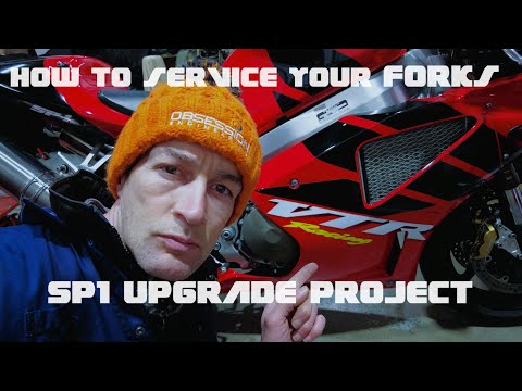 How to service and upgrade your forks. Dave's Honda SP1 upgrade project. Fork seal change + re-valve