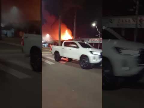 Incêndio em Terra Rica PR, 27/02/26 4 Estabelecimentos atingidos #!😔😔