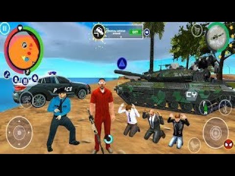 Real Gangster Crime (Black Tank Fight Police) Black Tank Climb Rocky Hill - Android Gameplay #game