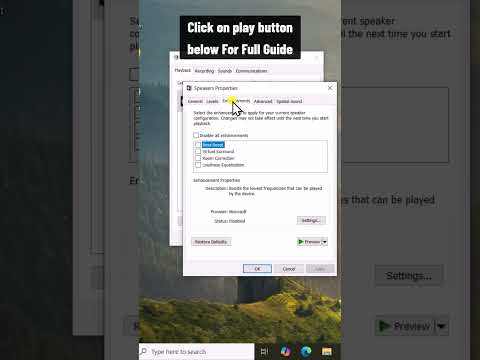 Laptop Speakers Crackling On Windows 10 FIX ( Quick Step )