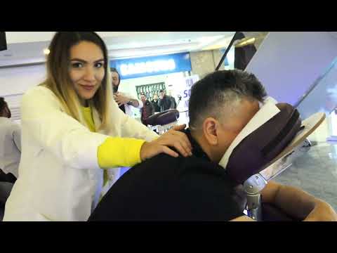 Turkey Trip: Soft Touch Chair Massage by a Turkish Girl with a Great Look