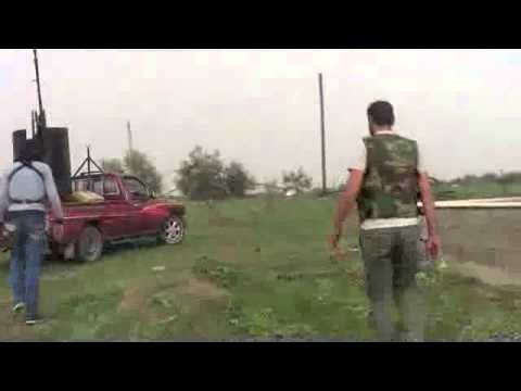 استهداف مقرات النظام في تل عشترة في ريف درعا برشاش 14.5 من قبل كتيبة شهداء عدوان