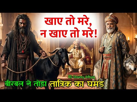 बकरे का वजन न बढ़े, न घटे! 🤔😱🤔 बीरबल ने कैसे तोड़ा तांत्रिक का घमंड? | Akbar Birbal Ki New Kahani 