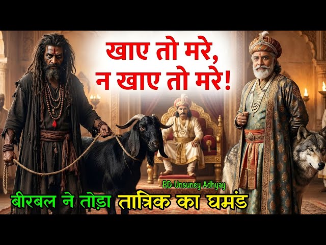 बकरे का वजन न बढ़े, न घटे! 🤔😱🤔 बीरबल ने कैसे तोड़ा तांत्रिक का घमंड? | Akbar Birbal Ki New Kahani SDDEFAULT Thumbnail
