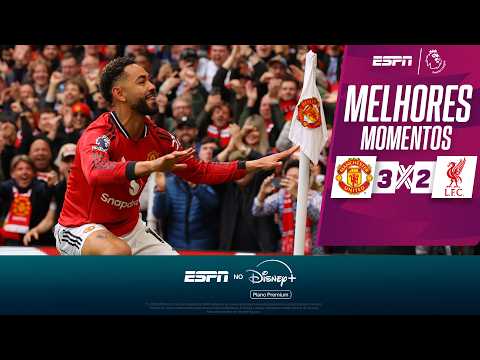 Gols e lances de Manchester United x Liverpool