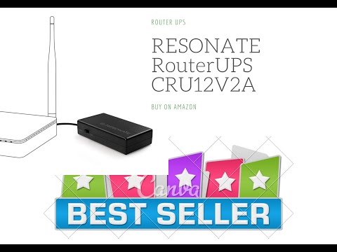 RESONATE RouterUPS CRU12V2A  Up to 4 Hours Power Backup for WiFi Router