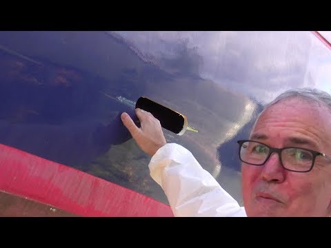 Just About Sailing October 2019 - fixing a foot long crack in the hull of my boat