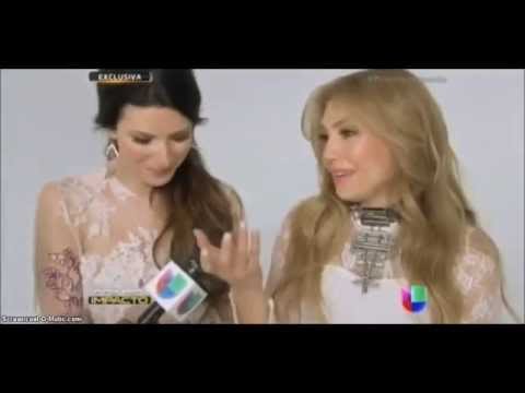 En exclusiva: Thalia y Laura Pausini - "Sino A Ti" (Filmación del video - Primer Impacto)