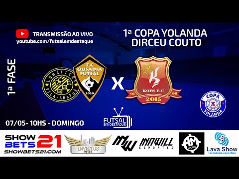LUNÁTICOS/OUSADIA X KOFS - 1ª COPA YOLANDA #futsalemdestaque