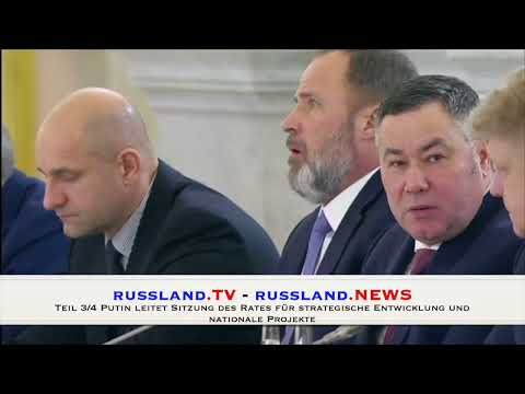 Teil 3/4 Putin leitet Sitzung des Rates für strategische Entwicklung und nationale Projekte