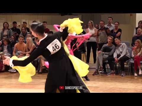 Nikita Sychev - Kristina Nesterova RUS | Slow Foxtrot | GOC Junior II Standard 2019