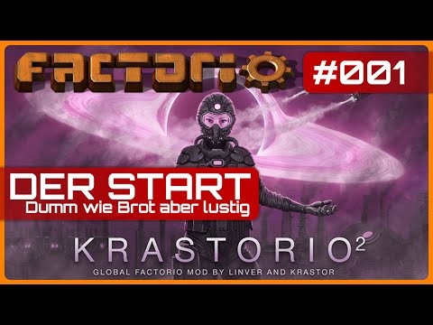 ⚙️ Factorio / Krastorio 2 Neustart deutsch Folge #001 - Mod Vorstellung - Dumm wie Brot   2023.