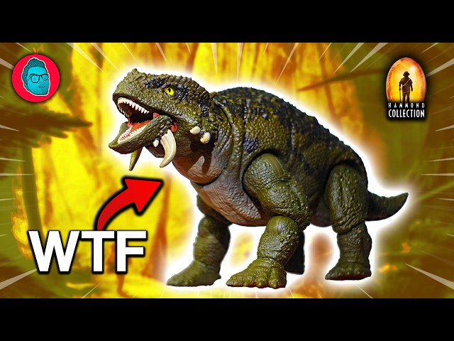 Vídeo relacionado con Mattel Jurassic World Colección Hammond Escutosaurio Figura de acción de dinosaurio, diseño de primera calidad con ojos de cristal y 14 puntos de articulación, JDJ08