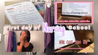 First Day Of Nursing School  (Night) + Advice 💗