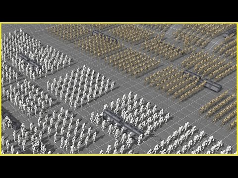MASSIVE CLONES vs DROIDS - Star Wars: Galaxy at War MOD