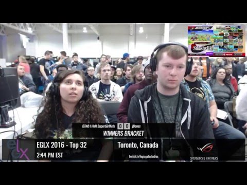 EGLX 2016 - HoH SuperGirlKels (Sonic) vs JBones (Yoshi) - SSB4 Top 32 WR2