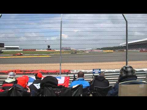 Paul Di Resta spinning off at silverstone GP 2012