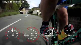 preview picture of video 'Cycling with ContourHD and Garmin Edge 305'