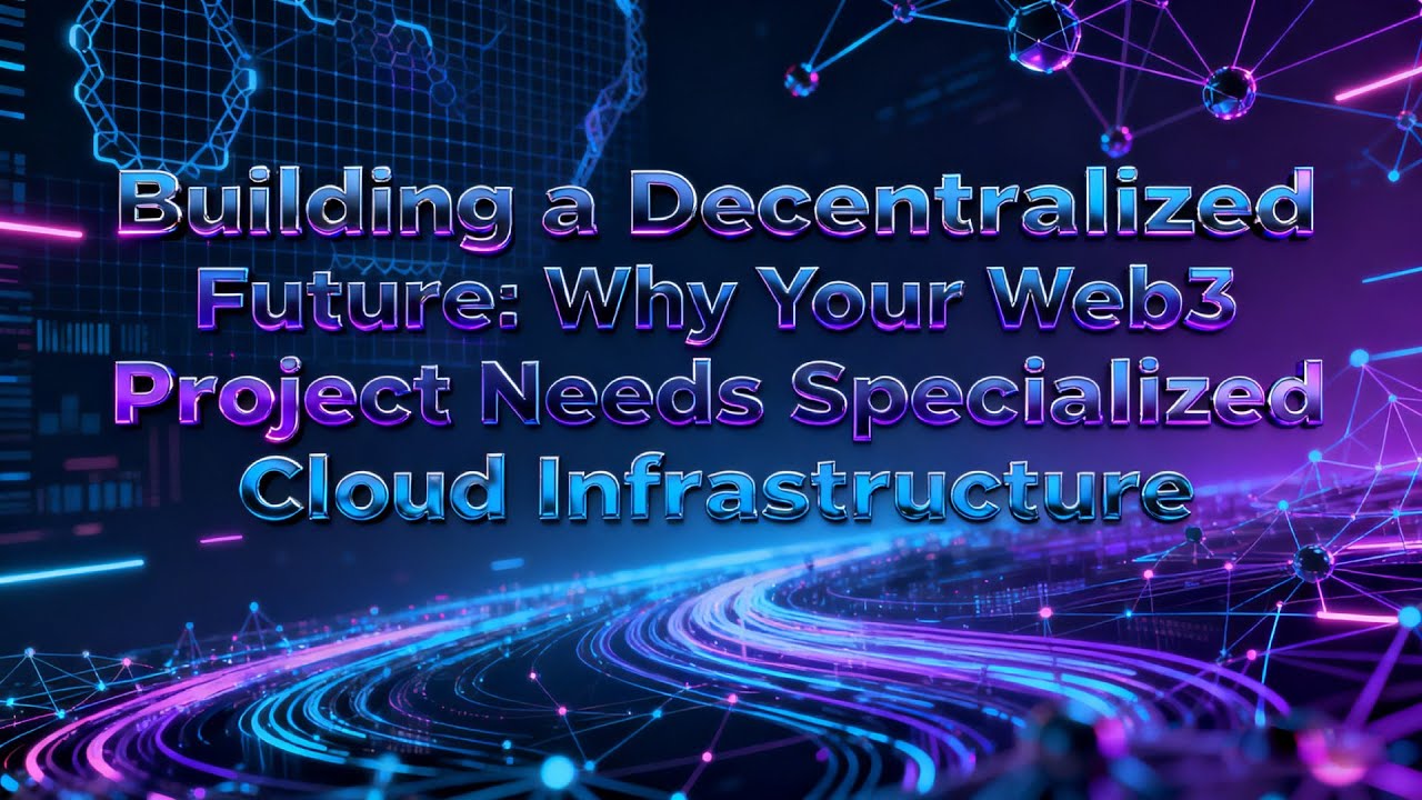 Building a Decentralized Future: Why Your Web3 Project Needs Specialized Cloud Infrastructure