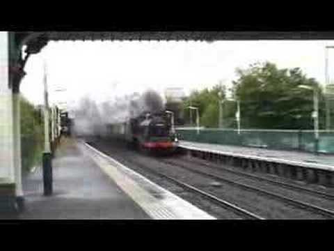 5690 Leander at Speed through Fflint Station