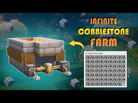 Easy Cobblestone/Stone Farm Tutorial! - Minecraft 1.21+