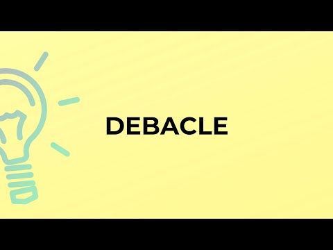 What is the meaning of the word DEBACLE?