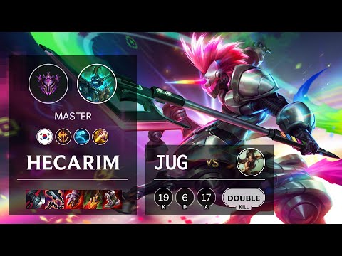 Hecarim Jungle vs Nidalee - KR Master Patch 10.23