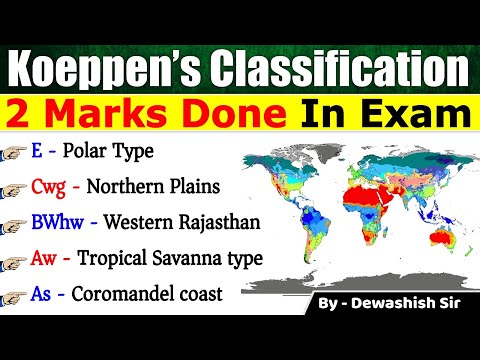 Koppen’s Climatic Classification | Geography | Koeppen's Scheme | Climatic Regions of India |