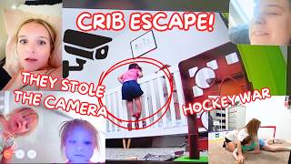 TWINS CLIMB OUT OF THEIR CRIB… CAUGHT ON CAMERA 😳 | WORST MOVIE EVER & HOCKEY WAR | Family 5 Vlogs