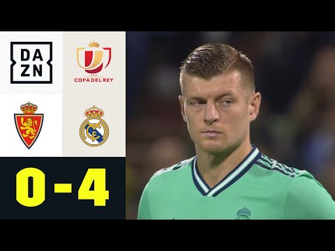Doppelter Kroos bei souveränem Real-Sieg: Real Saragossa - Real Madrid 0:4 | Copa del Rey | DAZN