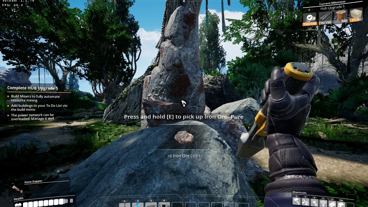 Satisfactory Alpha Weekend using Linux / Lutris / DXVK / Wine / Proton