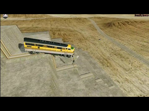 Trains vs Stairs Crashes #2 - BeamNG Drive