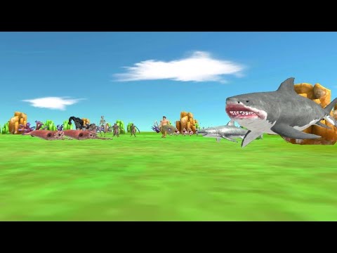 help megalodon defeat cowardly cole | Animal Revolt battle simulator